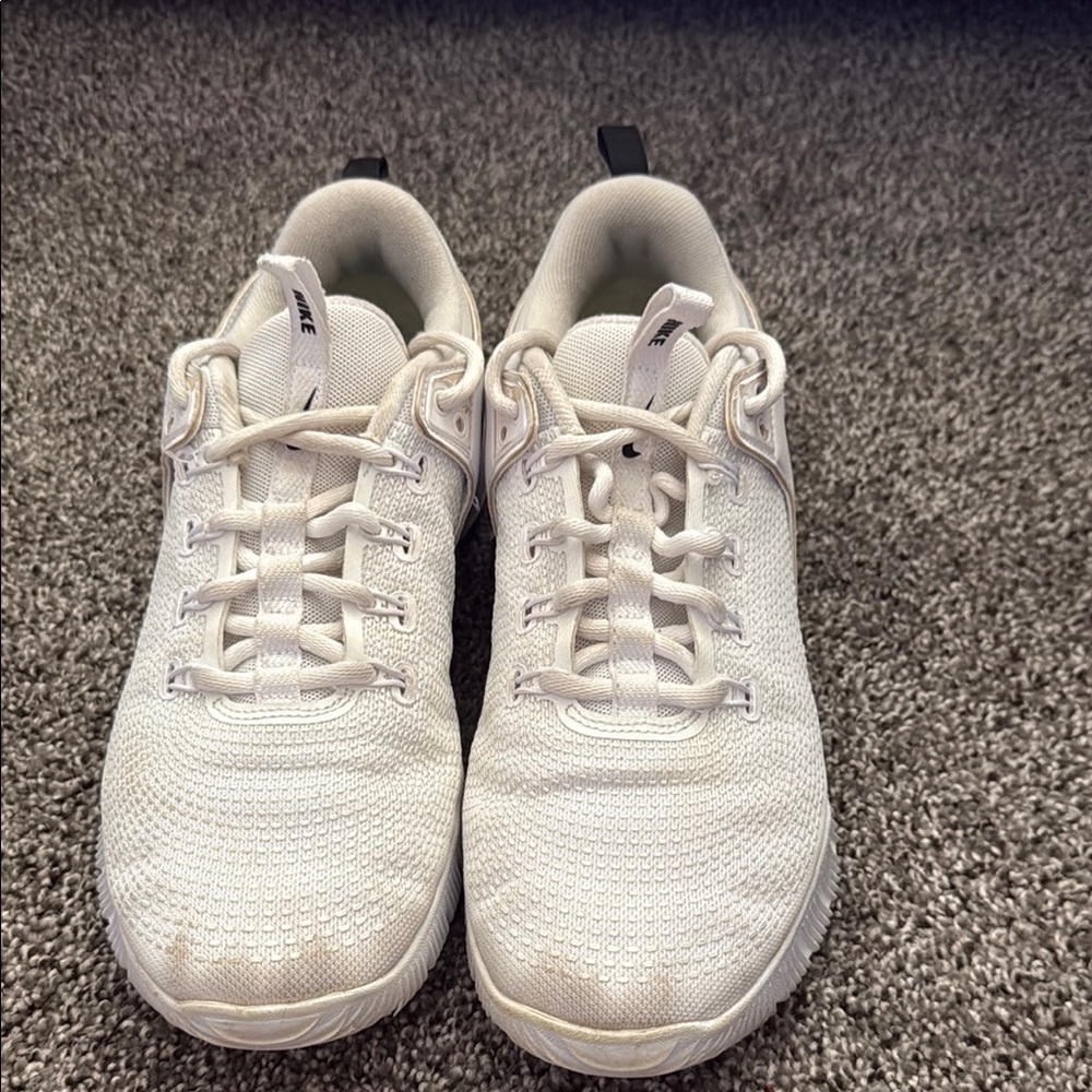 Nike Cream and Black Athletic Sneakers